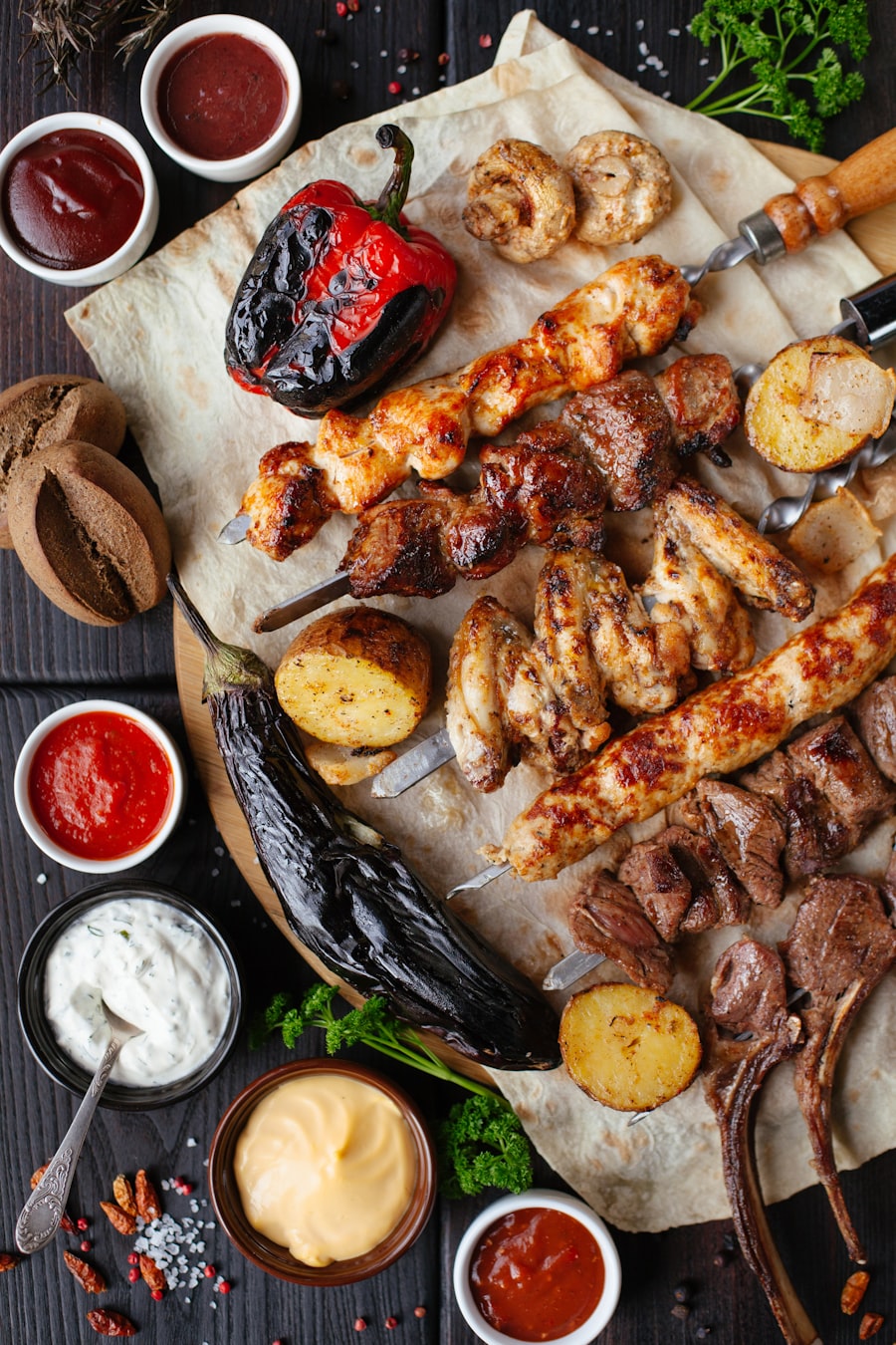 Ayam bakar hidangan utama prasmanan