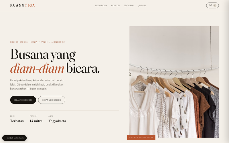 Pratinjau demo Fashion & Brand